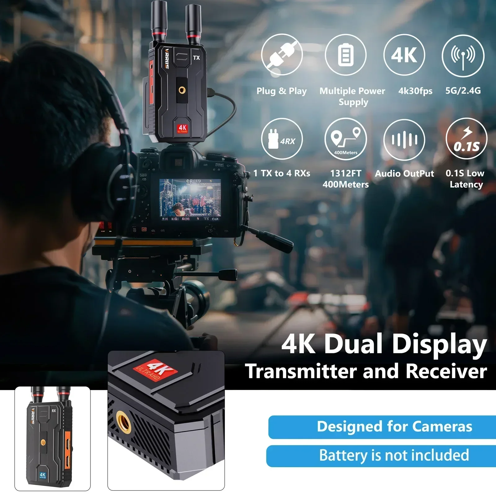 400m 5G 4K bezprzewodowy nadaj – Hdmi Adapter recenzja i cena